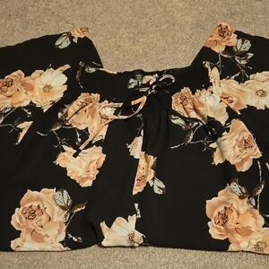 Shein Floral Black Women's pants